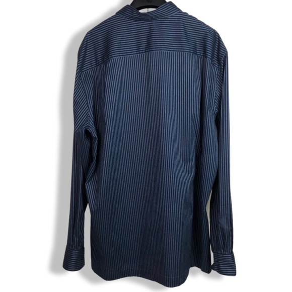 Dockers button up shirt navy, 100% cotton 2XL TALL - Picture 2 of 10